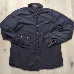 James Perse Double Cloth Shirt Mens Size 3 Long Sleeve Button Up